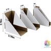 Mat Board Center, 48-Pack Adjustable Picture Frame Cardboard Corner Protectors for Shipping, Packing or Moving Art - 3 Size Depths to fit 1", 1.5", 2.1" Frames