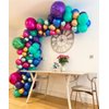 6 Pack Purple 22 Inch 4D Foil Balloons Big 360 Degree Round Sephere Mylar Balloons Mirror Finish Metallic Balloons for Wedding,Birthday,Bachelorette,Baby Shower Decorations Party Supplies