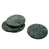 Creative Home Genuine Green Marble Stone Set of 4 Round Coaster Set