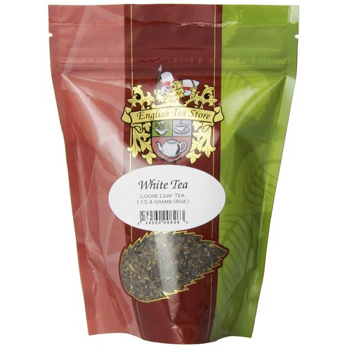 English Tea Store Loose Leaf, White Tea Pouches - 4oz, 4 Ounce