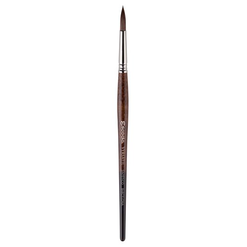 Escoda Versatil 1540 Series Artist Watercolor and Acrylic Paint Brush, Short Handle, Pointed Round, Size 16