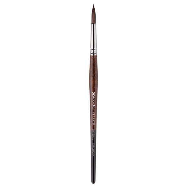 Escoda Versatil 1540 Series Artist Watercolor and Acrylic Paint Brush, Short Handle, Pointed Round, Size 16