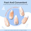 Modelones French Tip Tool- 6Pcs Nail Stamp French Manicure Kit French Nail Tool Suitable for DIY together with Gel Nail Polish Acrylic Nail Kit Nail Tips