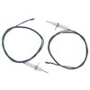 METER STAR 2Pc 38" Ignitor Wire & Ceramic Electrode Assembly Replacement,Ignition Electrode Can DIY Bending for Gas Burner Ceramic Spark Plug Ignition Electrode Replacement
