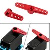 2Pack ShareGoo 25T Metal Servo Horn M3 Threads Steering Servo Arm Server Rocker Compatible with Futaba Savox Power HD HSP MG995 MG996 Servos Motor 1/8 1/10 RC Car Truck,Red