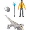 Mattel Jurassic World: Chaos Theory Set with 2 Action Figures, Encounter Pack with 3.75-inch Scale Darius & Atrociraptor Ghost Plus 2 Accessories
