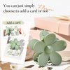 DEEKA 16 Pcs Bridesmaid Proposal Gifts Set Flower Hair Claw Clips with Floral Card & Satin Scrunchies Proposal Box Bridal Party Gift Bridesmaids Bachelorette Party Favors (White&Sage Green)