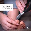 Lebrüke® Podiatrist Toenail Clippers - Nail Nipper for Seniors - for Thick & Ingrown Toe Nails - with Extra Sharp Blade