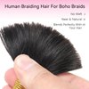 Human Braiding Hair Deep Wave Bulk Human Hair for Braiding No Weft Bundle 16 Inch Curly Human Hair Extensions for Boho Braids (2Bundles/Pack) Wet and Wavy Human Braiding Hair (1B-Deep, 16-100g)
