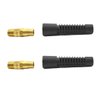 HASME HRPZ24-K3 Reusable Strain Relief Replacement Fitting for 1/4 Inch ID Hose Replacement for Interstate Pneumatics, 2-Pack