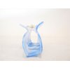 Marbled turquoise blue and white acrylic hair claw clip