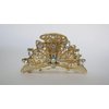 Generic Gold or silver clear or ab crystal metal hair claw clip jaw clip (Primary color: Gold/AB crystals)