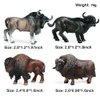 BLAPNK Realistic Cattle Model Figures Cake Topper 8pcs Miniature Cow Figurines Collection Playset Preschool Educational Learn Cognitive Toys