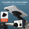 Out-Front Bike Stem Phone Mount, Quick-Release Bike Phone Mount for Mountain Bike Road Bike Scooter, Upgraded Aluminum Bicycle Phone Holder with Adhesive Adapter for 4.7-7.0" Smartphones and iPhone