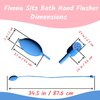 Sitz Bath Flusher Tube for for Sitz Bath Seat with Pump and Sprayer | Flush Hose for Portable Bidet