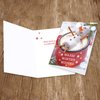 Cocoa Snowman Holiday Card Pack / 25 Winter Wishes Cards Set/Hot Chocolate Marshmallows Design With Inside Verse / 4 5/8" x 6 1/4" Christmas Cards With White Envelopes
