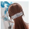 XHBTS 3 Set Silver Long and Thin Handmade Hair Clip Barrette,Metal Hair Pins French Styles Hair Barrettes Hair Clips for Women and Girls