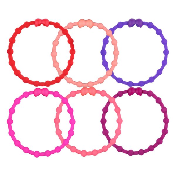 Wild Berry Pack PRO Hair Ties: Easy Release Adjustable for Every Hair Type PACK OF 6