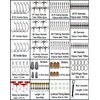 SUPERTHEO Fishing Accessories Kit with Hooks Bass Casting Sinkers Fishing Swivels Snaps Sinker Slides Fishing Line Beads Fishing Set with Tackle Box Lanyard