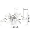 Bmirth Wedding Hair Comb Pearl Bride Headpieces Rhinestone Bridal Side Hair Accessories Hair Jewelry (Pearl hair comb)