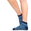 TeeHee Flip Flop Big Toe Cotton Socks 3-Pairs Pack (Mini Stripe)