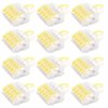 12 PCS Lever Wire Nut Connectors, Quick Wiring Cable Connector Push-in Conductor Terminal Block, 1 in 5 Out Wire Connectors for 28-12 AWG. 1 in 5 out 12 PCS(Yellow)