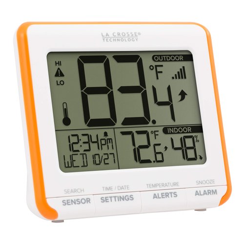 La Crosse Technology 308-179OR Wireless Temperature Humidity Station with Trends & Alerts
