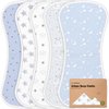 Organic Burp Cloths for Baby Boys and Girls - 5-Pack Ultra Absorbent Burping Cloth, B urp Clothes,Newborn Towel, Milk Spit Up Rags, Burpy Cloth Bib for Unisex, Boy,Girl,Burping Rags (Constellation)