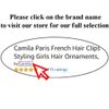 Camila Paris CP1309/2 French Hair Barrettes Clips, Snap Hair Slides Clic Clac for Women, Styling Girls Side Slide-in Metal Pin Hair Accessories for Women. Strong Hold, No Slip Grip, Made in France
