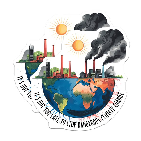 (2 Pack) Save The Planet Magnets - Environmental Awareness - Climate Change Action - Eco-Friendly Decor - Save Our Earth - 5" On Longest Side - for Cars, Fridges, Toolboxes - Made in USA - MAG7687