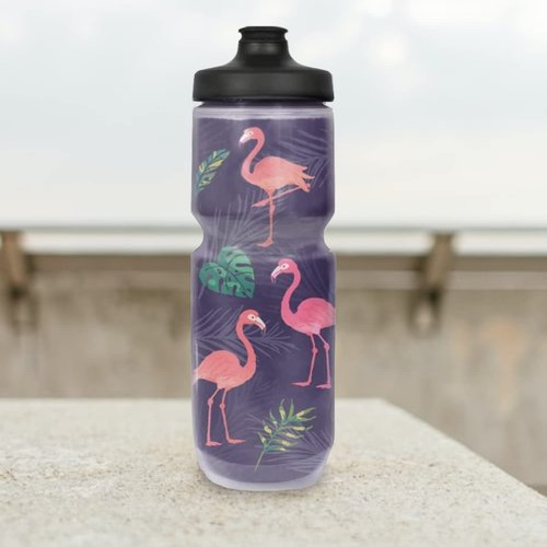 Simply Pure Hydration Purist 23 Oz Insulated Water Bottle - BPA Free Sport Bottles - Limited Edition, Watergate Cap (Flamingo, One Size)