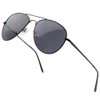 VITENZI Bifocal Sunglasses for Men and Women Aviator Reading Sun Tinted Glasses with Readers - Milan in Black 2.00