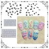 3D Letters and Numbers Nail Art Mold Silicone Combination Decorative Mold Nail Art Making Tool Silicone Carving Mould Nail templates for Nail Art