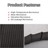 FGJQEFG Black Fiberglass Heat Shield Sleeve Adjustable Hose Heat Spark Plug Wire High Temp (5Feet x 1Inch) for Motorcycle Exhaust Insulation Thermal Wrap Roll Car Brake Line Cable Protection Tape