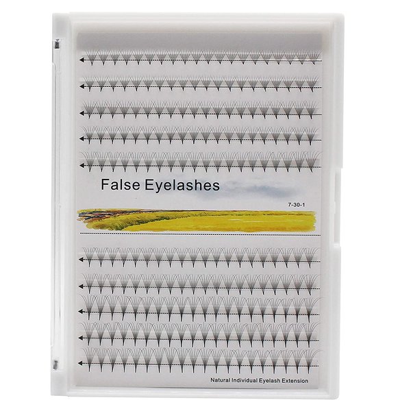 Vayator 15-16-18mm Mixed D Curl Premade Volume Fans 6D Lash Russian Volume Eyelash Extensions Pre made Lash Extension Faux Mink Lash (6D: 15-16-18mm Mixed)