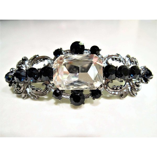Small blue crystal hair barrette clip bridal clip bridal barrette hair clip
