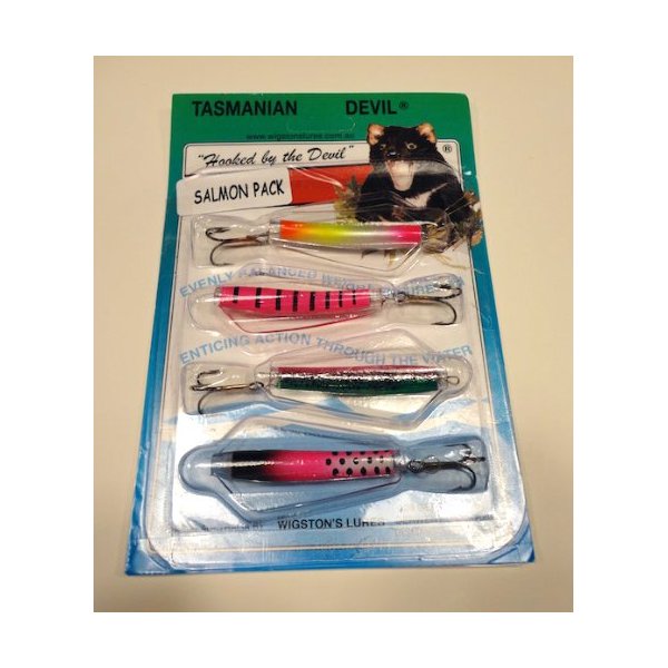 Tom's Taz Lures Salmon Multipack - 7 gram Tasmanian Devil Fishing Lure