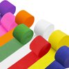 Crepe Paper Streamers 8 Rolls 656ft Rainbow Streamers Party Decorations Birthday Streamers，for Baby Shower Wedding Decorations DIY Art Craft Supplies (1.8Inch x 82Ft/Roll)