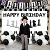 Balterever Chess Birthday Decorations International Chess Birthday Backdrop Banner Chess Theme Banner Garland Table Cloth Chess Birthday Cake Topper Funny Board Game Chess Birthday Party Decor