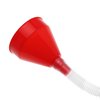 Flexible Fuel Funnel with Long Hose Plastic Small Wide Mouth Filling Funnel Car Funnel for Engine Oil Gas Fuel Gasoline Diesel Water Fluid Liquid Transmission Red (1)