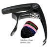UGY® Capo Guitar Capo for Acoustic and Electric Guitars, Guitar Capo or Ukulele Capos - Black with 5 Picks