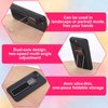 4 Pcs Phone Grip Strap Holder, Phone Holder for Hand, Phone Grip with Stand Strap Finger Loop, Adhesive Flat Cellphone Stand Handle Kickstand Case for Most Smartphones