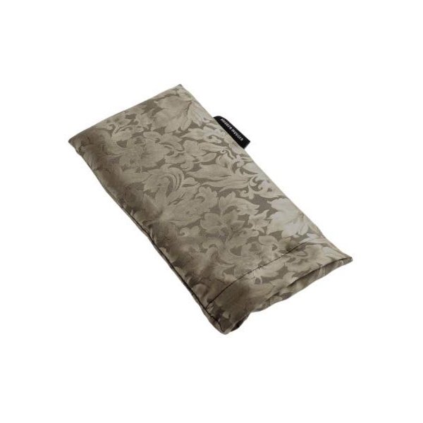Hugger Mugger Silk Eye Pillow with Flaxseed Filling - Gold - Organic Flaxseed Filling, Scent-Free Relaxation, Light Weight, Chill in Freezer, Washable Cover
