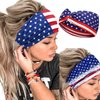 PINCHUAN Red White and Blue Accessories American Flag Headband 4th of July Bracelets USA Headband 4th of July Accessories Patriotic Headband Independence Day Party Decorations Gifts-Freedom
