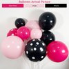 BlissBash 125PCS Pink Bow Balloon Arch Garland Kit, Pink and Black Balloons for Cartoon Mouse Birthday Party Decorations, Baby Shower Supplies, Bow Balloon Garland Set