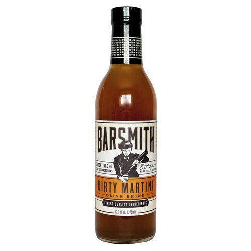 Barsmith Bar Essentials Dirty Martini Mix with Freshly Pressed Olives, Rich and Salty Flavor, 12.7-oz. Bottle, Pack of 1