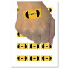 Weight Dumbbell Workout Icon Temporary Tattoo Water Resistant Fake Body Art Set Collection - 15 2" Tattoos (1 Sheet)