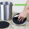 Abakoo Compost Bin Filters, 12 Packs, Activated Carbon Filters for Kitchen Compost Pail Filters Replacement for 1.6/1.8 Gallon Compost bin, 8.45 Inches, 6mm Thickness