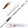 PANA 3D Kolinsky Acrylic Nail Art Sculpture Brush with Silver Metal Non-Slip Grip Handle for Manicures 3D Nail Art Flower Designs (Size #5)
