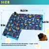 Ferret Cage Accessories Tunnel Tube Corner Hide Fleece Hideaway Bed Hammock Bed for Guinea Pig (Blue)